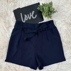 Have Front Tie Pull On Shorts 💗 Navy Blue
